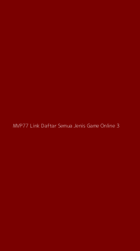 Tampilan Antarmuka Aplikasi Mvp77 Link Daftar Semua Jenis Game Online - 3