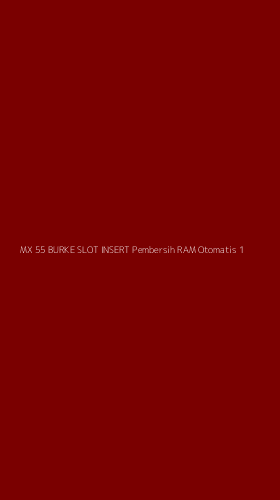 Tampilan Antarmuka Aplikasi Mx 55 Burke Slot Insert Pembersih Ram Otomatis - 1