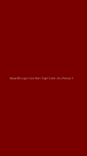 Tampilan Antarmuka Aplikasi Mabar88 Login Cara Main Togel Colok Jitu Pemula - 3