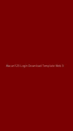 Tampilan Antarmuka Aplikasi Macan123 Login Download Template Web - 3