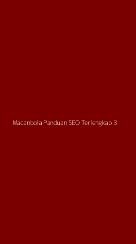 Tampilan Antarmuka Aplikasi Macanbola Panduan Seo Terlengkap - 3