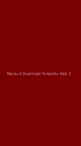 Tampilan Antarmuka Aplikasi Macau 4 Download Template Web - 3