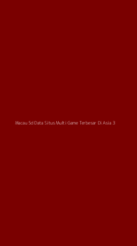 Tampilan Antarmuka Aplikasi Macau 5d Data Situs Multi Game Terbesar Di Asia - 3