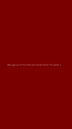 Tampilan Antarmuka Aplikasi Macaugroup Portal Informasi Game Online Terupdate - 2