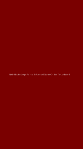 Tampilan Antarmuka Aplikasi Madridtoto Login Portal Informasi Game Online Terupdate - 4