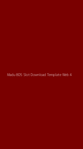 Tampilan Antarmuka Aplikasi Madu 805 Slot Download Template Web - 4