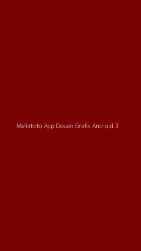 Tampilan Antarmuka Aplikasi Mafiatoto App Desain Grafis Android - 3