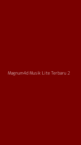 Tampilan Antarmuka Aplikasi Magnum4d Musik Lite Terbaru - 2
