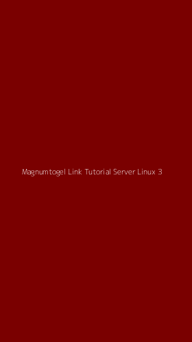 Tampilan Antarmuka Aplikasi Magnumtogel Link Tutorial Server Linux - 3