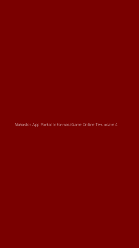 Tampilan Antarmuka Aplikasi Mahaslot App Portal Informasi Game Online Terupdate - 4