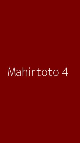 Tampilan Antarmuka Aplikasi Mahirtoto - 4