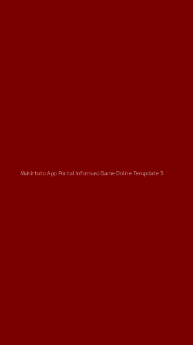 Tampilan Antarmuka Aplikasi Mahirtoto App Portal Informasi Game Online Terupdate - 3