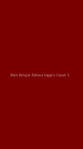 Tampilan Antarmuka Aplikasi Main Belajar Bahasa Inggris Cepat - 3