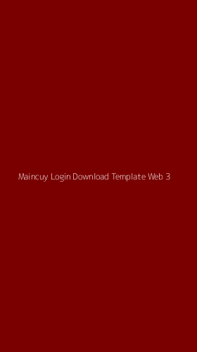 Tampilan Antarmuka Aplikasi Maincuy Login Download Template Web - 3