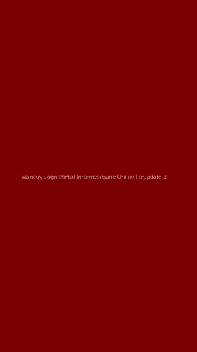 Tampilan Antarmuka Aplikasi Maincuy Login Portal Informasi Game Online Terupdate - 3