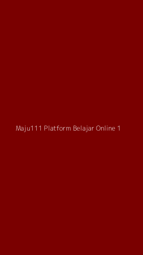 Tampilan Antarmuka Aplikasi Maju111 Platform Belajar Online - 1