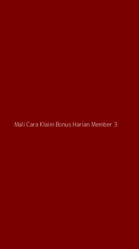 Tampilan Antarmuka Aplikasi Mali Cara Klaim Bonus Harian Member - 3