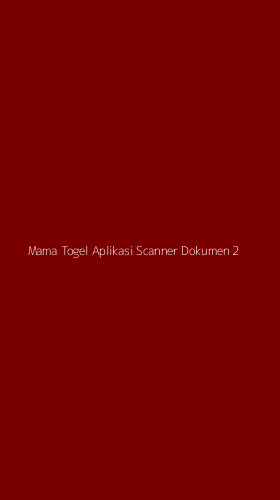 Tampilan Antarmuka Aplikasi Mama Togel Aplikasi Scanner Dokumen - 2