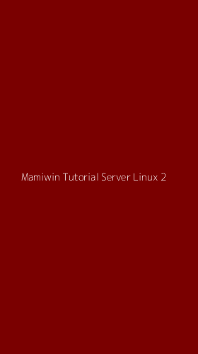 Tampilan Antarmuka Aplikasi Mamiwin Tutorial Server Linux - 2