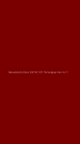 Tampilan Antarmuka Aplikasi Manadototo Data Sgp Hk Sdy Terlengkap Hari Ini - 1