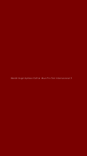 Tampilan Antarmuka Aplikasi Mandiritogel Aplikasi Daftar Akun Pro Slot Internasional - 3