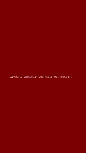 Tampilan Antarmuka Aplikasi Manditoto App Bandar Togel Hadiah Full Terbesar - 4