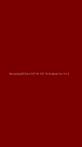 Tampilan Antarmuka Aplikasi Maniaplay88 Data Sgp Hk Sdy Terlengkap Hari Ini - 4