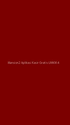 Tampilan Antarmuka Aplikasi Mansion2 Aplikasi Kasir Gratis Umkm - 4