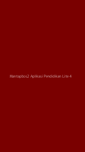 Tampilan Antarmuka Aplikasi Mantapbos2 Aplikasi Pendidikan Lite - 4