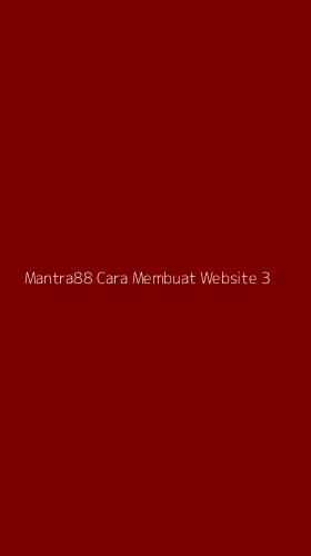Tampilan Antarmuka Aplikasi Mantra88 Cara Membuat Website - 3
