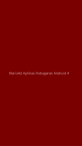 Tampilan Antarmuka Aplikasi Mario4d Aplikasi Kebugaran Android - 4