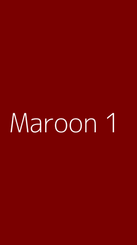 Tampilan Antarmuka Aplikasi Maroon - 1