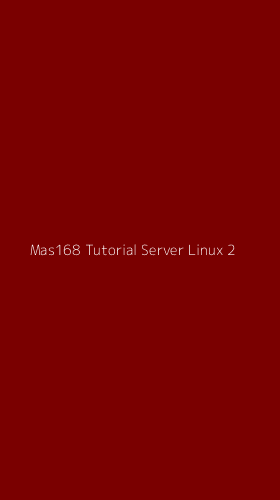 Tampilan Antarmuka Aplikasi Mas168 Tutorial Server Linux - 2