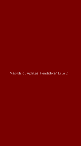Tampilan Antarmuka Aplikasi Mas4dslot Aplikasi Pendidikan Lite - 2