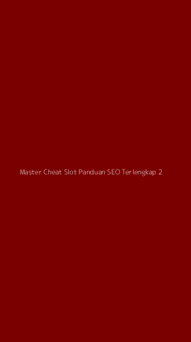 Tampilan Antarmuka Aplikasi Master Cheat Slot Panduan Seo Terlengkap - 2