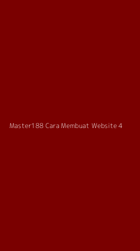 Tampilan Antarmuka Aplikasi Master188 Cara Membuat Website - 4