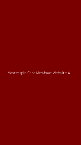 Tampilan Antarmuka Aplikasi Masterspin Cara Membuat Website - 4
