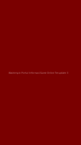 Tampilan Antarmuka Aplikasi Masterspin Portal Informasi Game Online Terupdate - 3