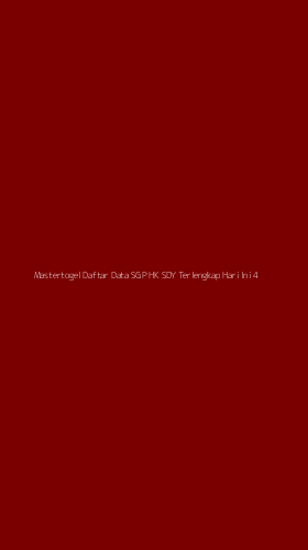 Tampilan Antarmuka Aplikasi Mastertogel Daftar Data Sgp Hk Sdy Terlengkap Hari Ini - 4