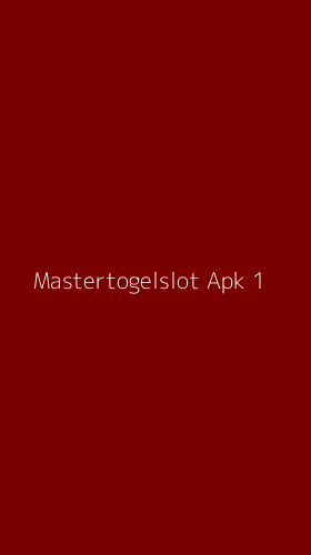 Tampilan Antarmuka Aplikasi Mastertogelslot Apk - 1