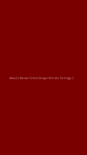 Tampilan Antarmuka Aplikasi Mata22 Bandar Online Dengan Winrate Tertinggi - 2