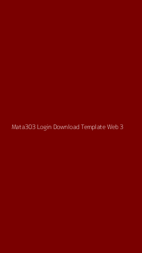 Tampilan Antarmuka Aplikasi Mata303 Login Download Template Web - 3
