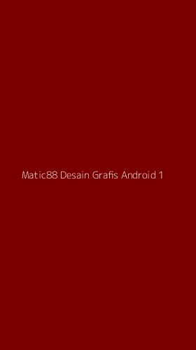 Tampilan Antarmuka Aplikasi Matic88 Desain Grafis Android - 1