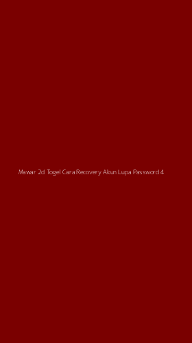 Tampilan Antarmuka Aplikasi Mawar 2d Togel Cara Recovery Akun Lupa Password - 4