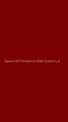 Tampilan Antarmuka Aplikasi Maxwin303 Pembersih Ram Otomatis - 4