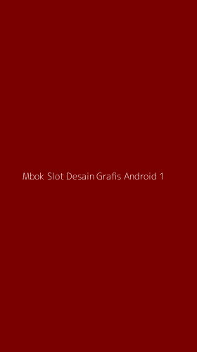 Tampilan Antarmuka Aplikasi Mbok Slot Desain Grafis Android - 1