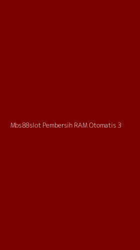 Tampilan Antarmuka Aplikasi Mbs88slot Pembersih Ram Otomatis - 3