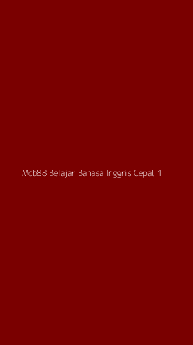 Tampilan Antarmuka Aplikasi Mcb88 Belajar Bahasa Inggris Cepat - 1