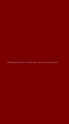 Tampilan Antarmuka Aplikasi Medalitogel Online Cara Recovery Akun Lupa Password - 2