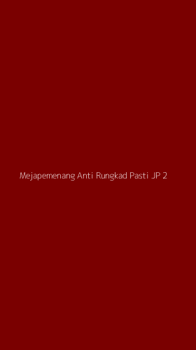 Tampilan Antarmuka Aplikasi Mejapemenang Anti Rungkad Pasti Jp - 2